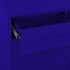 vidaXL Storage Cabinet Navy Blue 80x35x101.5 cm Steel 6