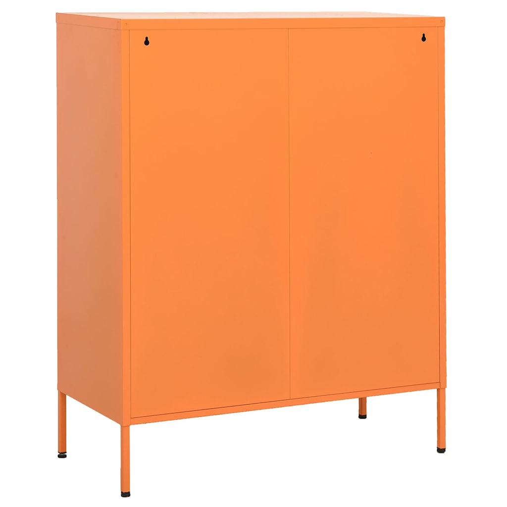 vidaXL Storage Cabinet Orange 80x35x101.5 cm Steel 4