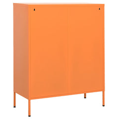 vidaXL Storage Cabinet Orange 80x35x101.5 cm Steel 4