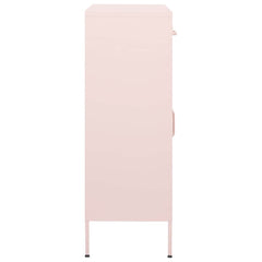 vidaXL Storage Cabinet Pink 80x35x101.5 cm Steel 3