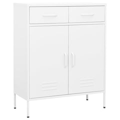 vidaXL Storage Cabinet White 80x35x101.5 cm Steel 1