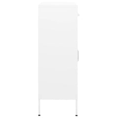 vidaXL Storage Cabinet White 80x35x101.5 cm Steel 3
