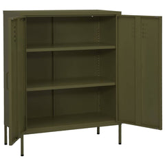 vidaXL Storage Cabinet Olive Green 80x35x101.5 cm Steel 2