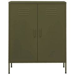 vidaXL Storage Cabinet Olive Green 80x35x101.5 cm Steel 3