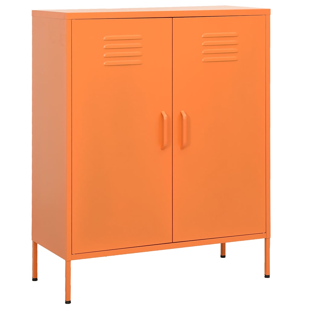 vidaXL Storage Cabinet Orange 80x35x101.5 cm Steel 1