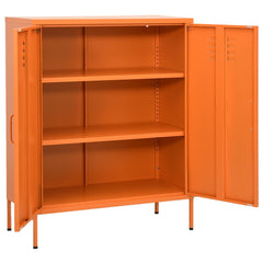 vidaXL Storage Cabinet Orange 80x35x101.5 cm Steel 2