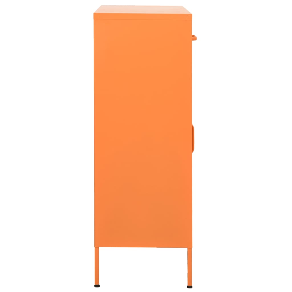 vidaXL Storage Cabinet Orange 80x35x101.5 cm Steel 4