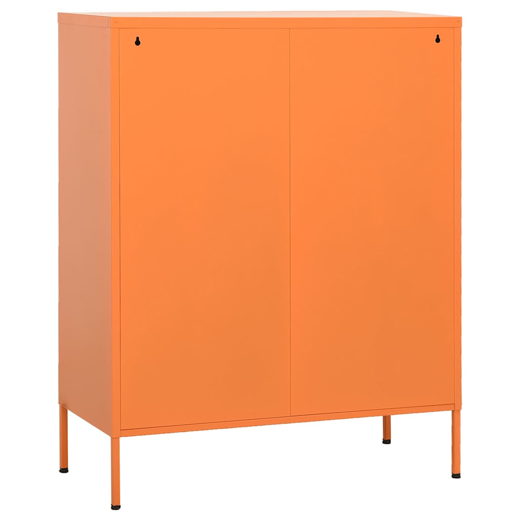 vidaXL Storage Cabinet Orange 80x35x101.5 cm Steel 5