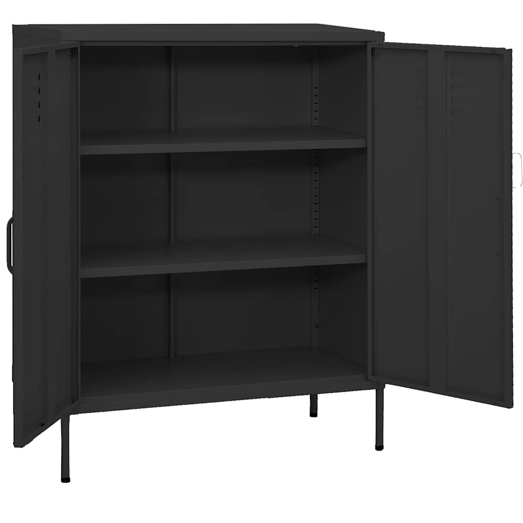 vidaXL Storage Cabinet Anthracite 80x35x101.5 cm Steel 2