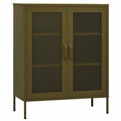 vidaXL Storage Cabinet Olive Green 80x35x101.5 cm Steel 2