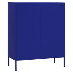 vidaXL Storage Cabinet Navy Blue 80x35x101.5 cm Steel 6