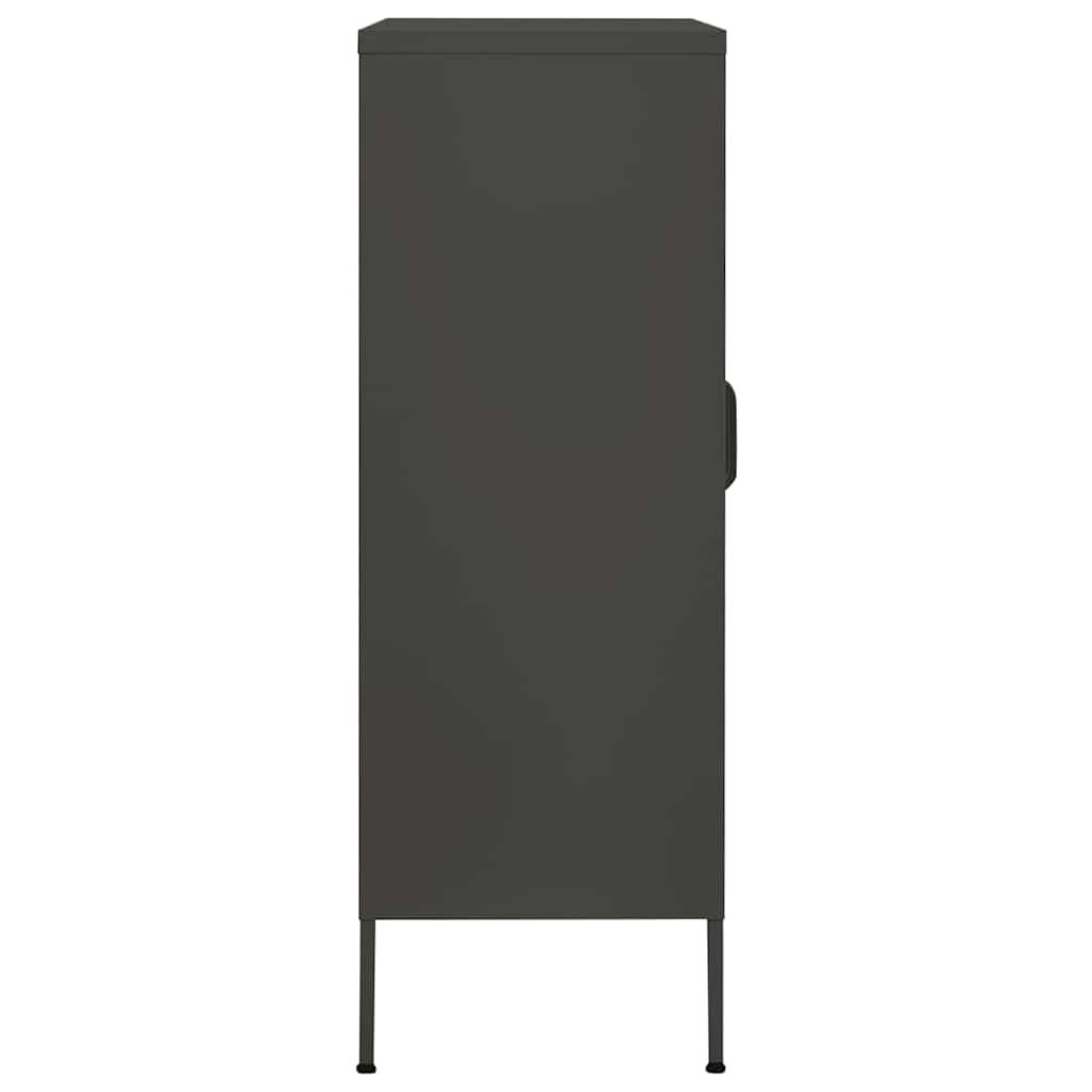 vidaXL Storage Cabinet Anthracite 80x35x101.5 cm Steel 5