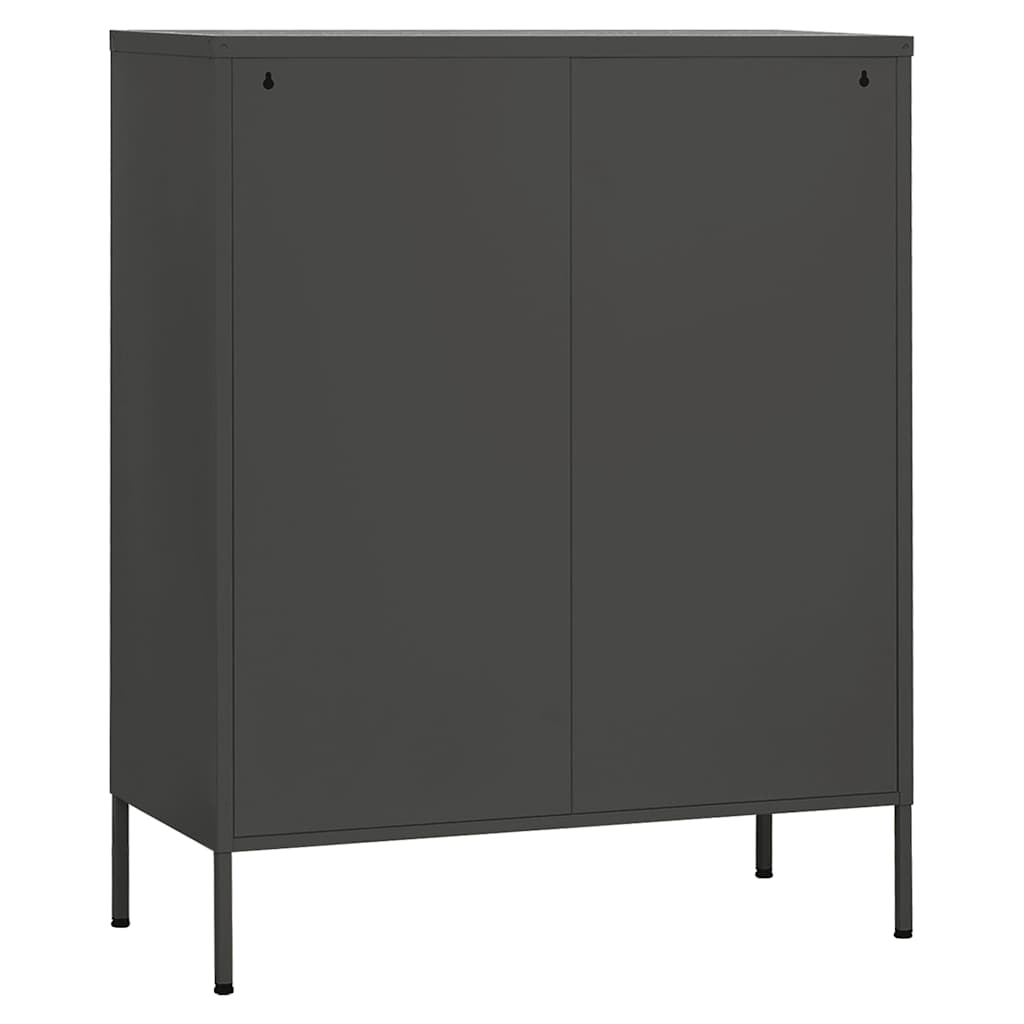 vidaXL Storage Cabinet Anthracite 80x35x101.5 cm Steel 6