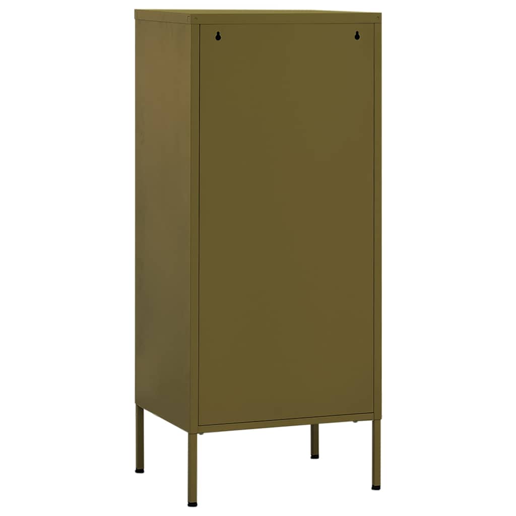 vidaXL Storage Cabinet Olive Green 42.5x35x101.5 cm Steel 5