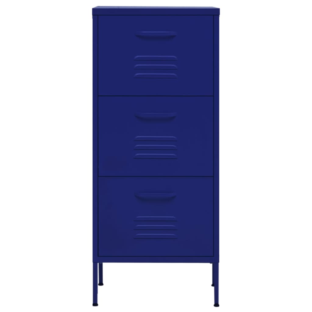 Storage Cabinet Navy Blue, image 3