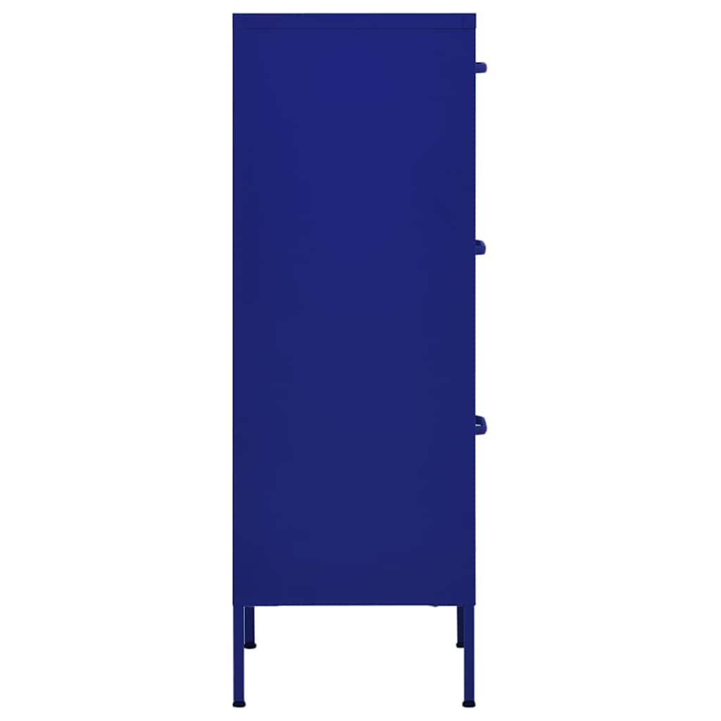 Storage Cabinet Navy Blue, image 4
