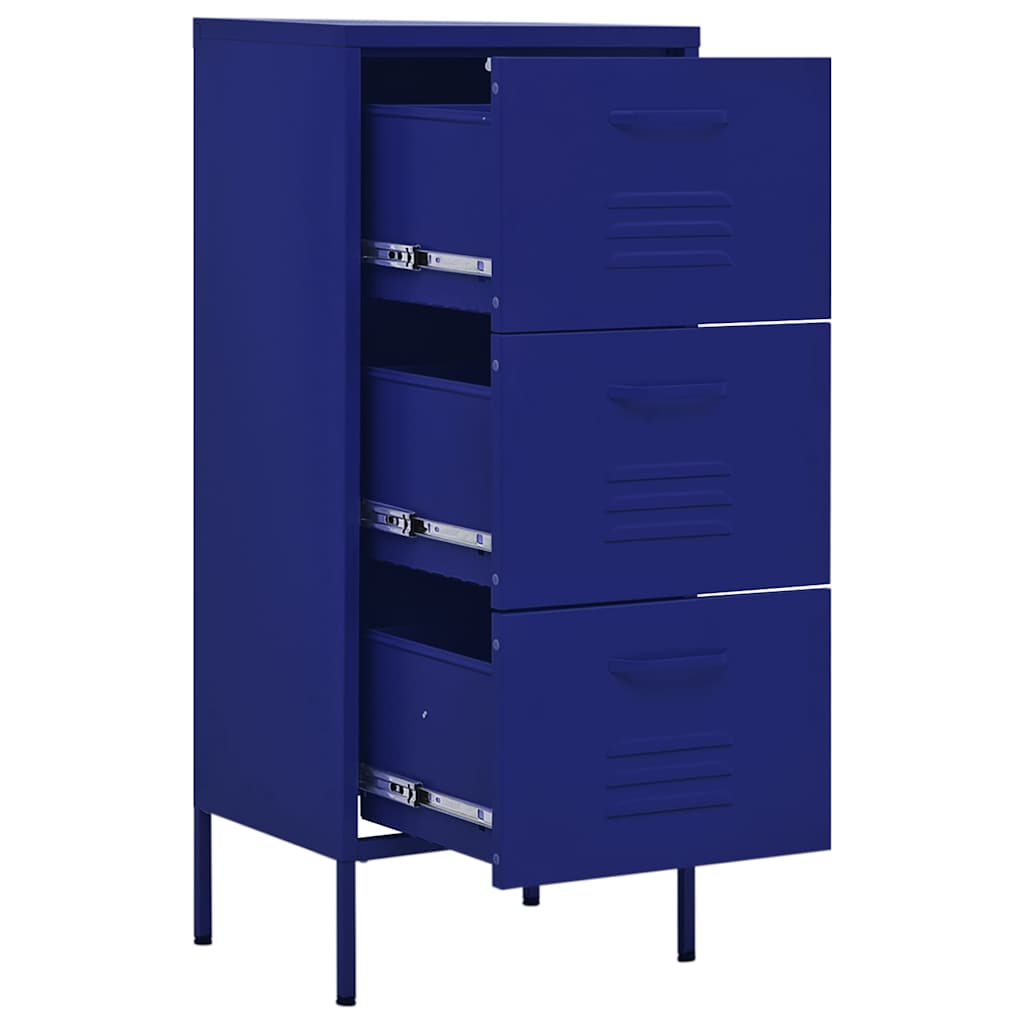 Storage Cabinet Navy Blue, image 6