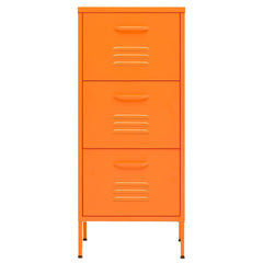 vidaXL Storage Cabinet Orange 42.5x35x101.5 cm Steel 3