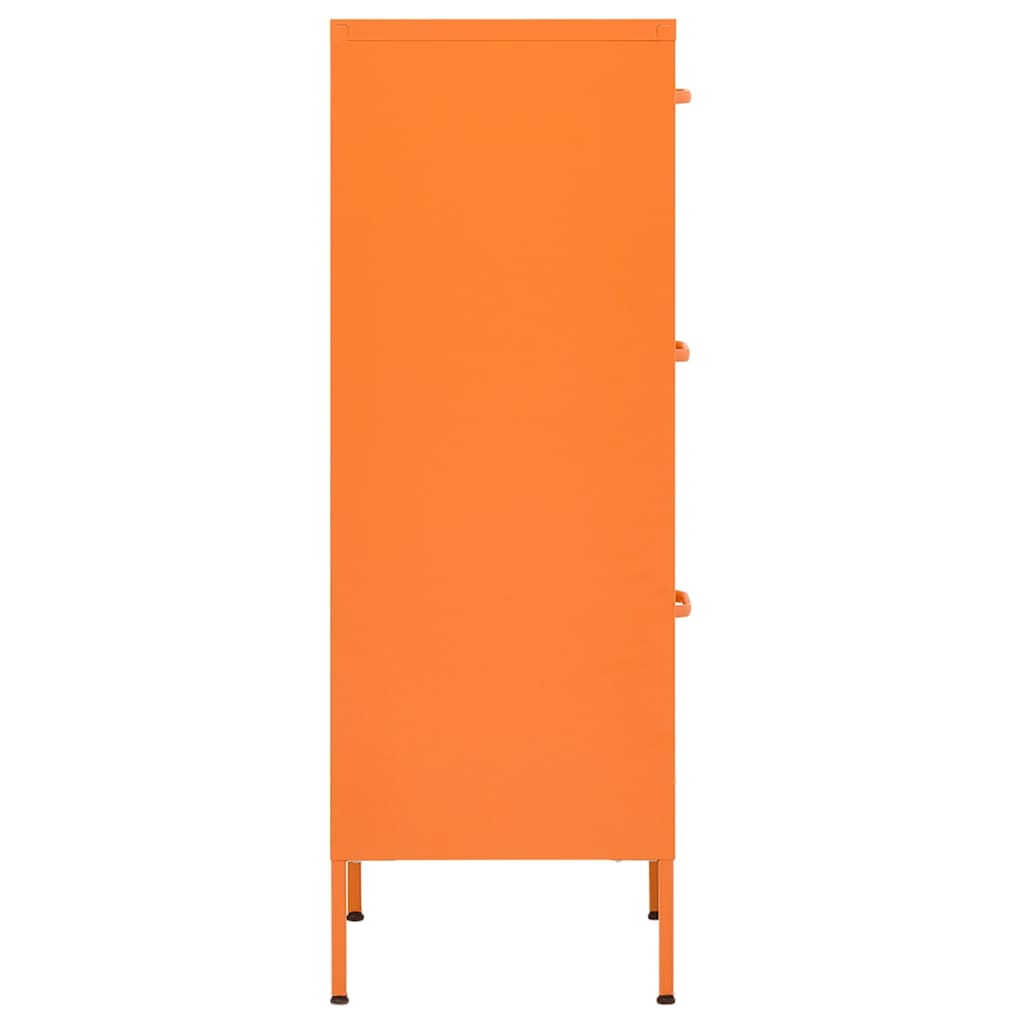 vidaXL Storage Cabinet Orange 42.5x35x101.5 cm Steel 4