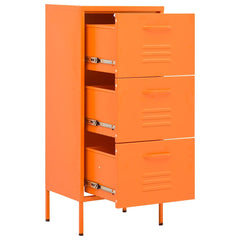 vidaXL Storage Cabinet Orange 42.5x35x101.5 cm Steel 6