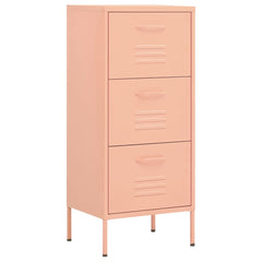vidaXL Storage Cabinet Pink 42.5x35x101.5 cm Steel 2