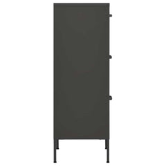 vidaXL Storage Cabinet Anthracite 42.5x35x101.5 cm Steel 4