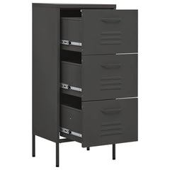 vidaXL Storage Cabinet Anthracite 42.5x35x101.5 cm Steel 6