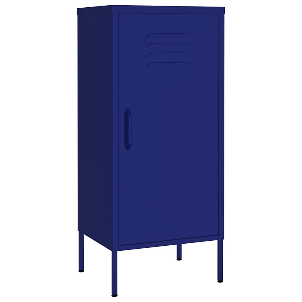 vidaXL Storage Cabinet Navy Blue 42.5x35x101.5 cm Steel 2
