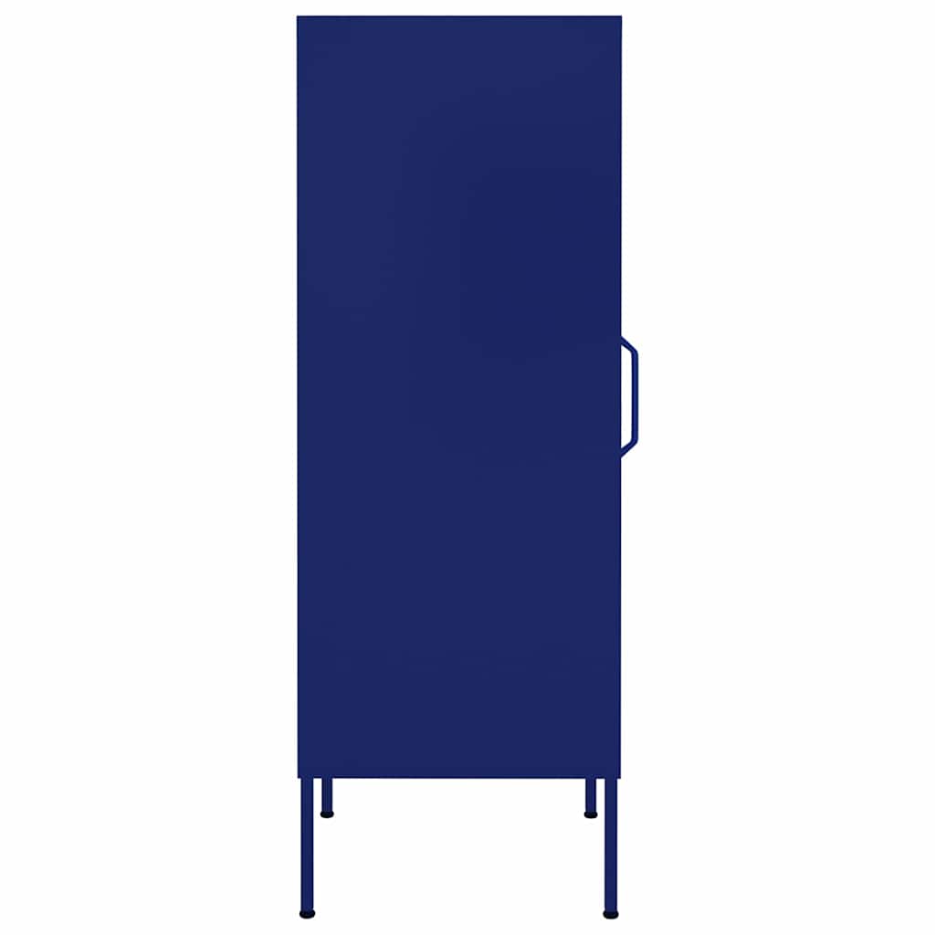 vidaXL Storage Cabinet Navy Blue 42.5x35x101.5 cm Steel 4