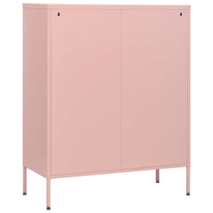 Chest of Drawers 80x35x101,5 cm Steel Pink