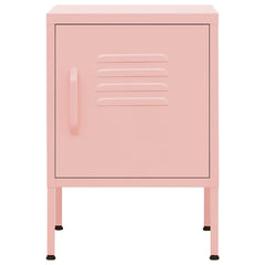 vidaXL Nightstand | Pink | Steel | Small | Levelers | Nightstand | Square 3