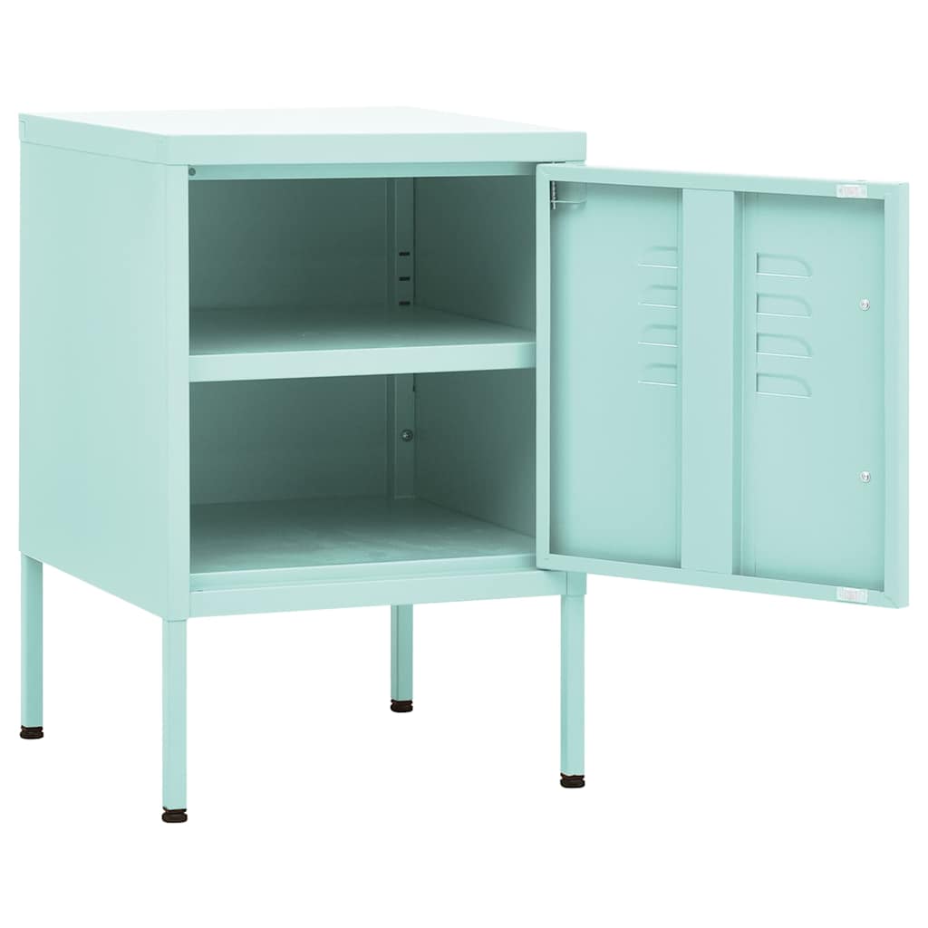 vidaXL Nightstand Mint 35x35x51 cm Steel 4