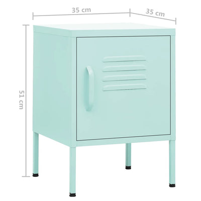 Nightstand Mint 35x35x51 cm Steel