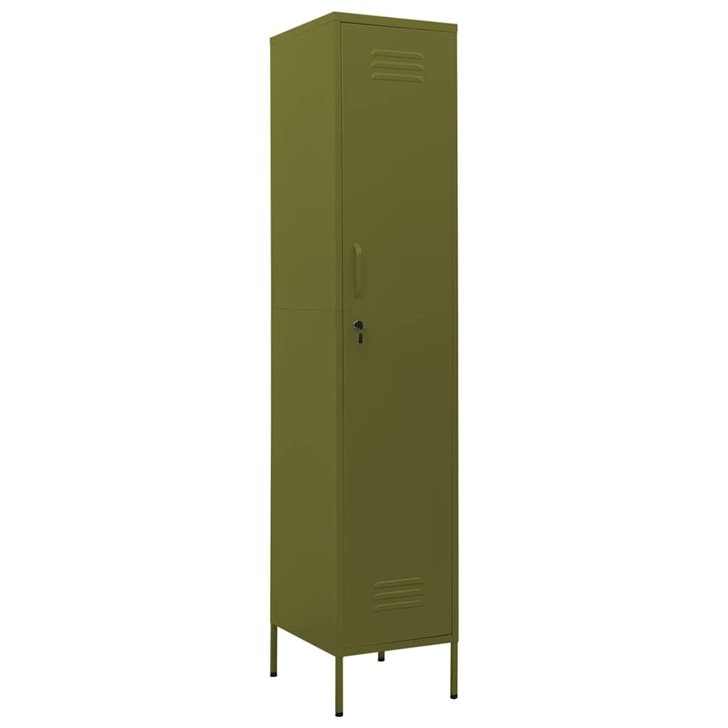 vidaXL Locker Cabinet Olive Green 35x46x180 cm Steel 2