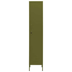 vidaXL Locker Cabinet Olive Green 35x46x180 cm Steel 3