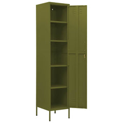 vidaXL Locker Cabinet Olive Green 35x46x180 cm Steel 6