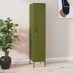 vidaXL Locker Cabinet Olive Green 35x46x180 cm Steel 1