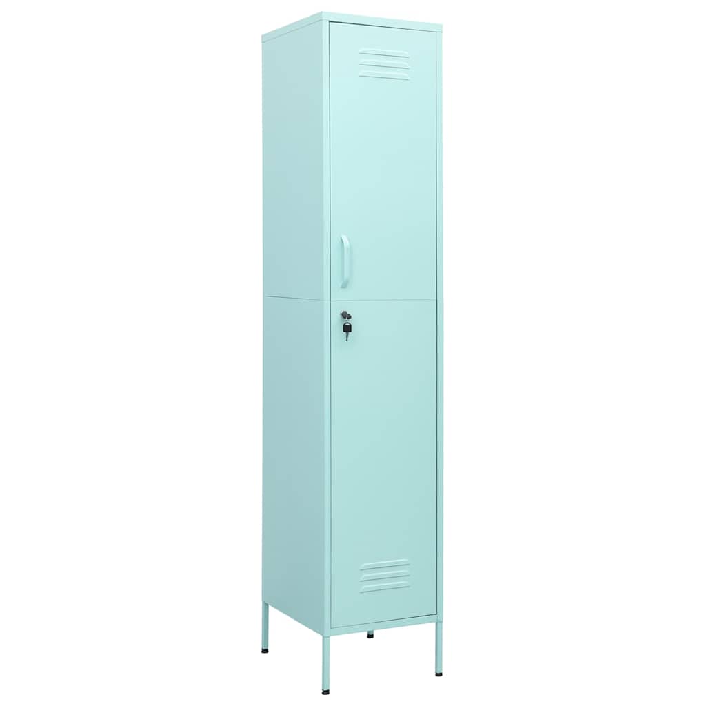 vidaXL Locker Cabinet | Mint | Steel | 35x46x180 cm | Locker Cabinet 2