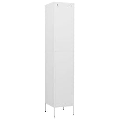 vidaXL Locker Cabinet | White | Steel | 35 x 46 x 180 cm | Locker Cabinet 5