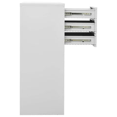 vidaXL Office Cabinet Light Grey 90x40x102 cm Steel 4