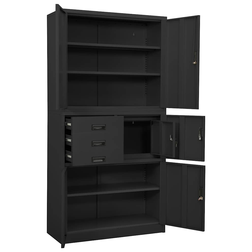 Office Cabinet Anthracite, image 4