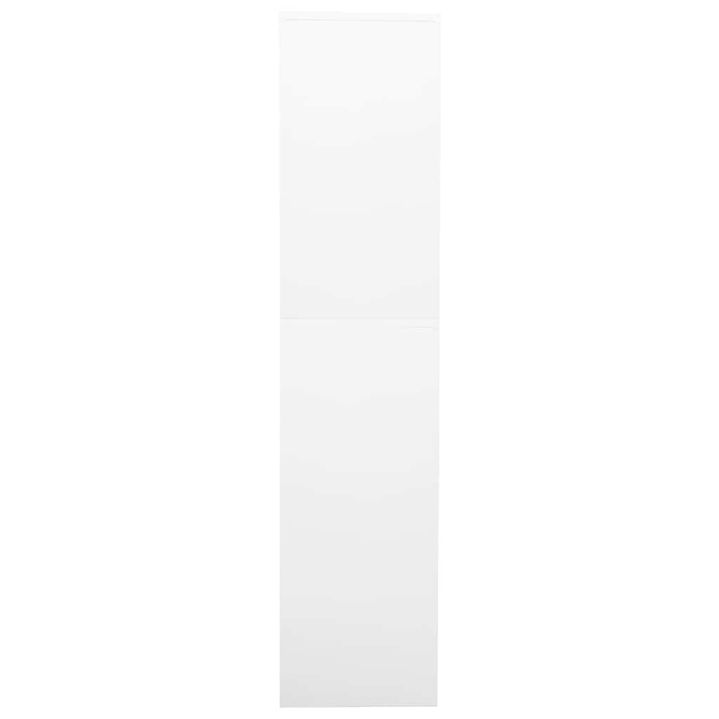 vidaXL Office Cabinet | White | Steel | Height-Adjustable Shelves 3