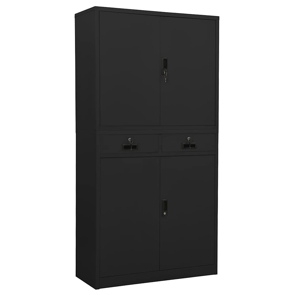 vidaXL Office Cabinet | Anthracite | Steel | Large | Office Cabinet 1