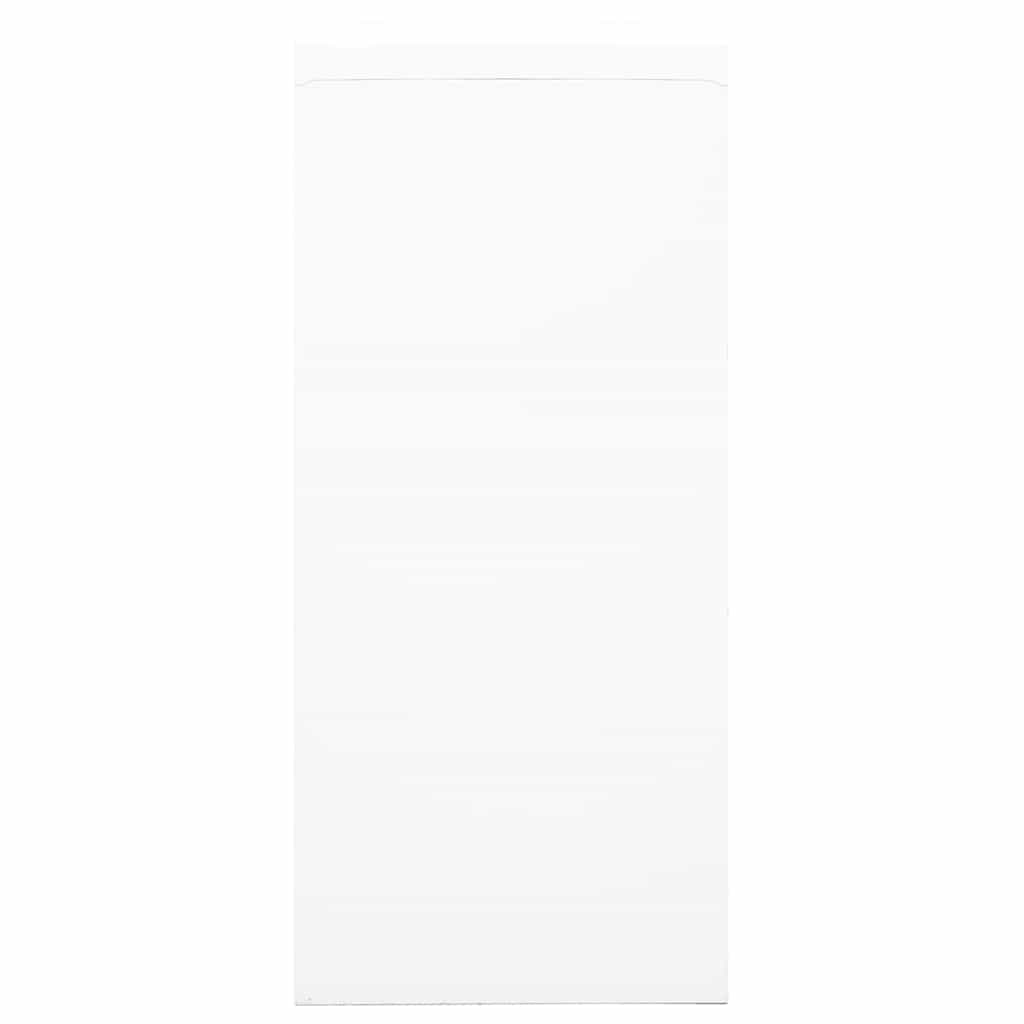 vidaXL Sliding Door Cabinet White 90x40x90 cm Steel 3