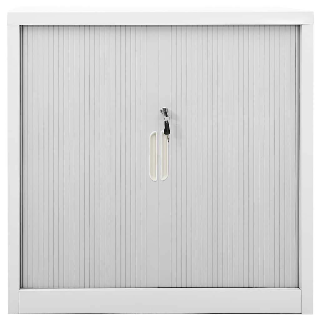 vidaXL Sliding Door Cabinet Grey 90x40x90 cm Steel 2