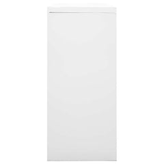vidaXL Sliding Door Cabinet Grey 90x40x90 cm Steel 3