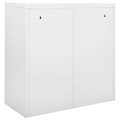 vidaXL Sliding Door Cabinet Grey 90x40x90 cm Steel 4