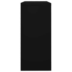 vidaXL Sliding Door Cabinet Black 90x40x90 cm Steel 3