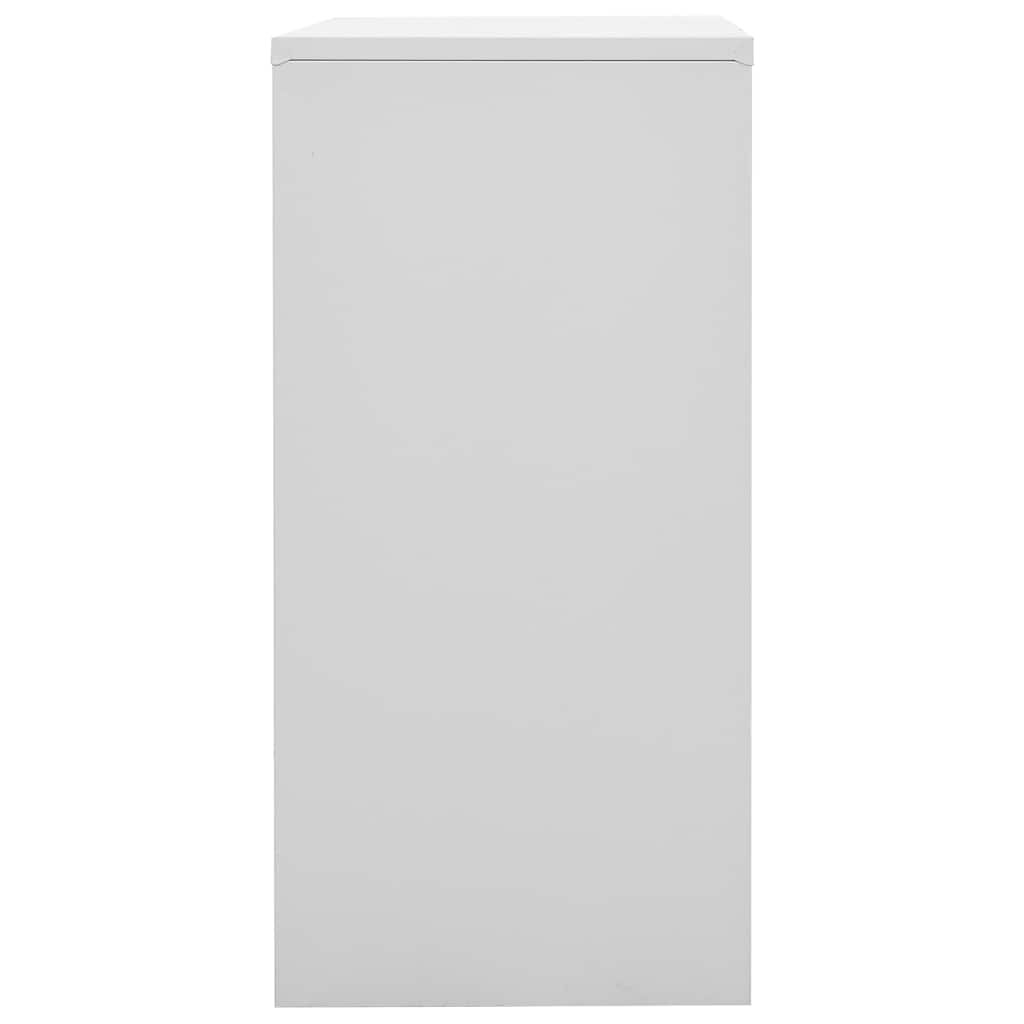 vidaXL Locker Cabinet Light Grey and Green 90x45x92.5 cm Steel 3