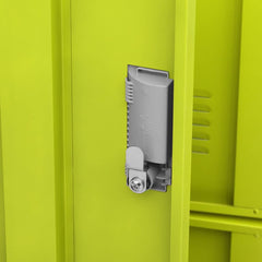 vidaXL Locker Cabinet Light Grey and Green 90x45x92.5 cm Steel 6